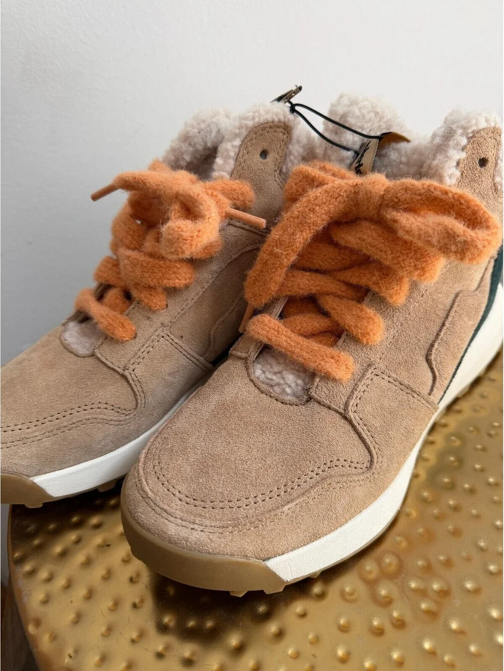 Timberland Women's ReBOTL Suede Hiking Boots Size 7 Retro Swift Sherpa
